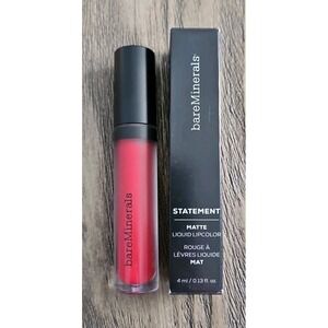 bareMinerals Statement Matte Liquid Lip Color - VIP - 4 ml / 0.13 oz - NIB